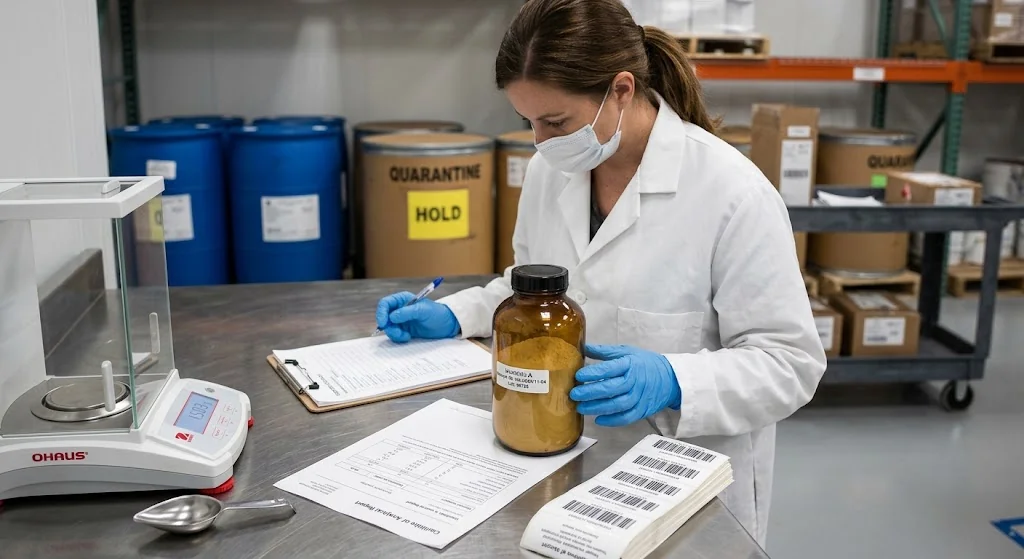 Urolithin A supplier audit and quality system review