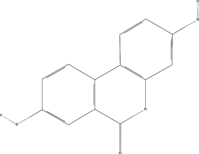Chemical structure of Urolithin A